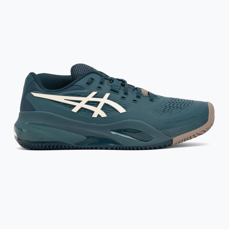 Buty do tenisa męskie ASICS Gel-Resolution X Clay saxon green/ birch 2