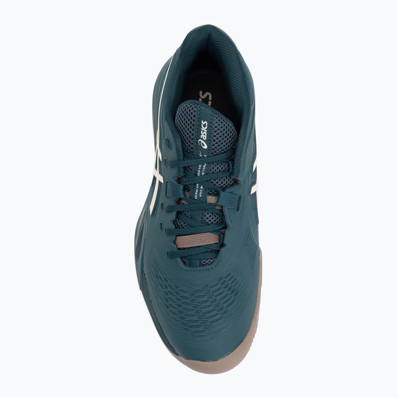 Buty do tenisa męskie ASICS Gel-Resolution X Clay saxon green/ birch 5