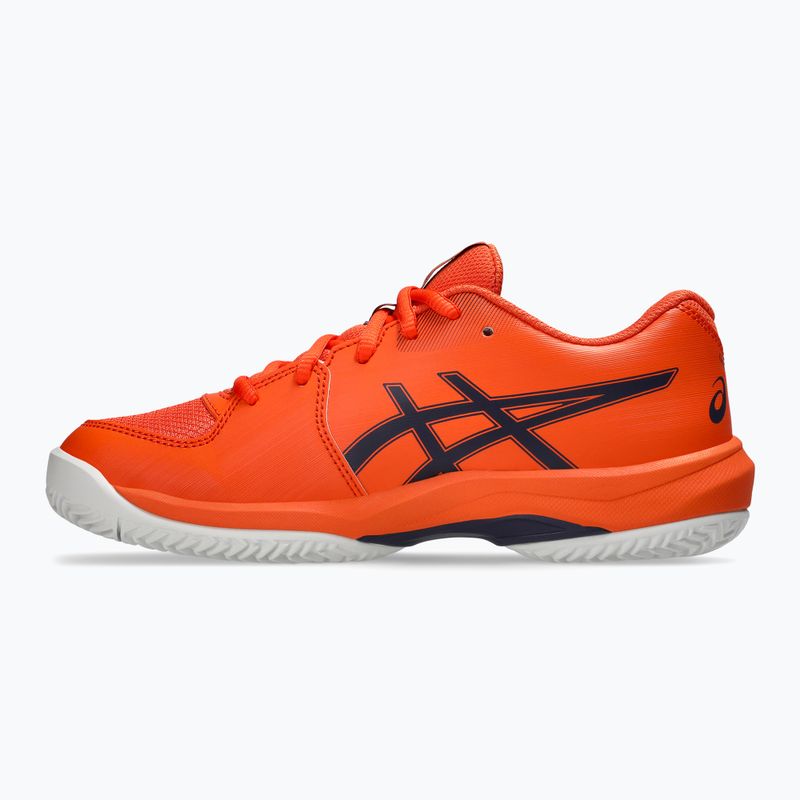 Buty do tenisa dziecięce ASICS Gel-Game 10 GS Clay Jr nova orange/indigo fog 2