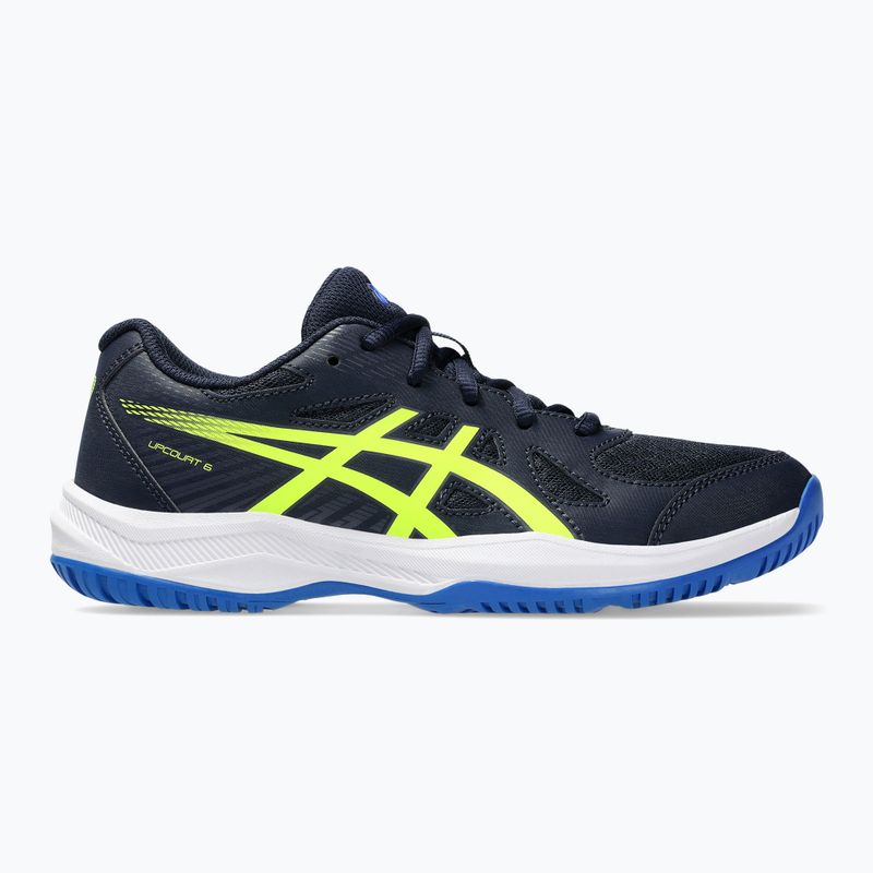 Buty dziecięce ASICS Upcourt 6 GS midnight/safety yellow