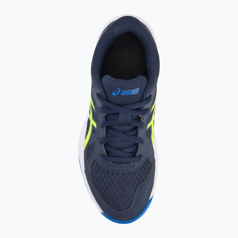 Buty dziecięce ASICS Upcourt 6 GS midnight/safety yellow 5