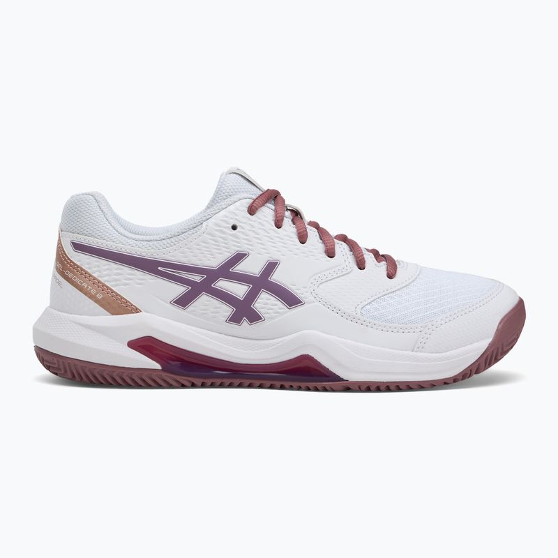 Buty do padla damskie ASICS Gel-Dedicate 8 Padel W white/dark ube 2