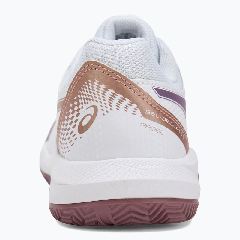Buty do padla damskie ASICS Gel-Dedicate 8 Padel W white/dark ube 6
