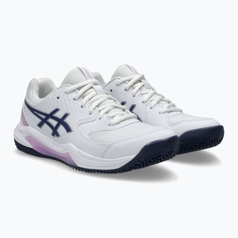 Buty do tenisa damskie ASICS Gel-Dedicate 8 Clay W white/indigo fog 3