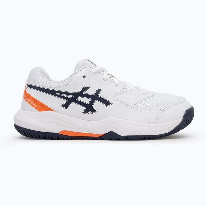 Buty do tenisa dziecięce ASICS Gel-Dedicate 8 GS Jr white/indigo fog 2