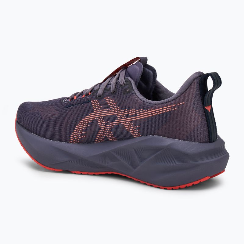 Buty do biegania damskie ASICS Novablast 5 greyish purple/coral reef 3