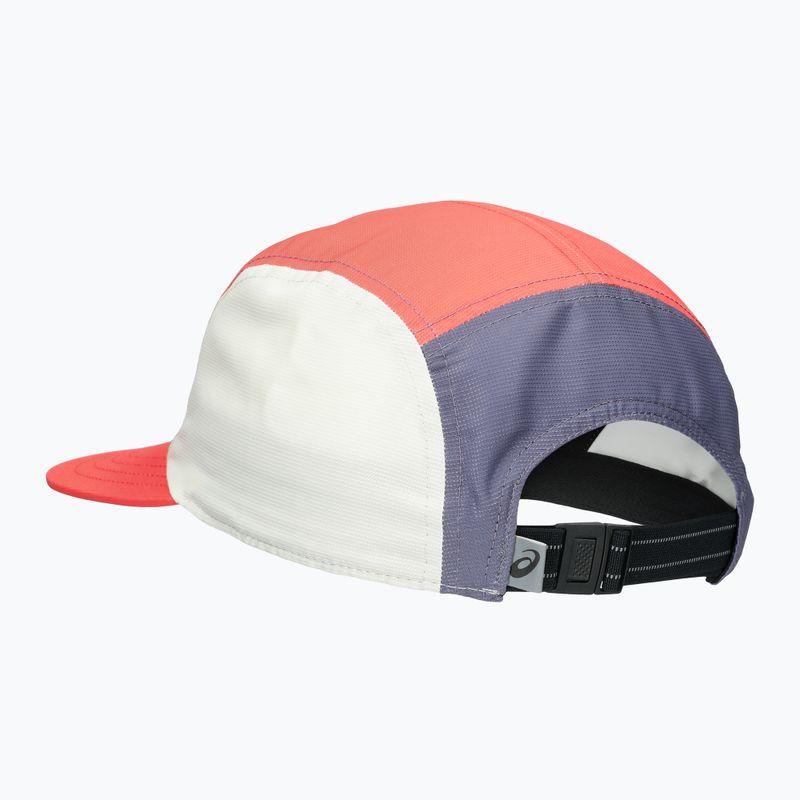 Czapka z daszkiem ASICS 5 Panel coral reef/greyish purple/birch 2