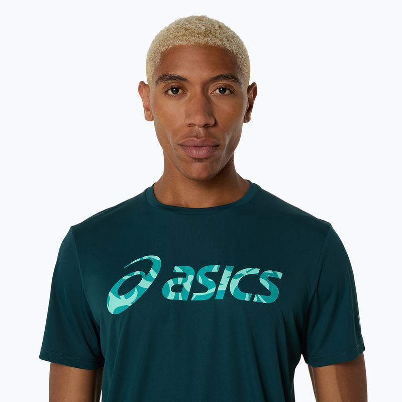 Koszulka tenisowa męska ASICS Match Seasonal Graphic Tee saxon green 4
