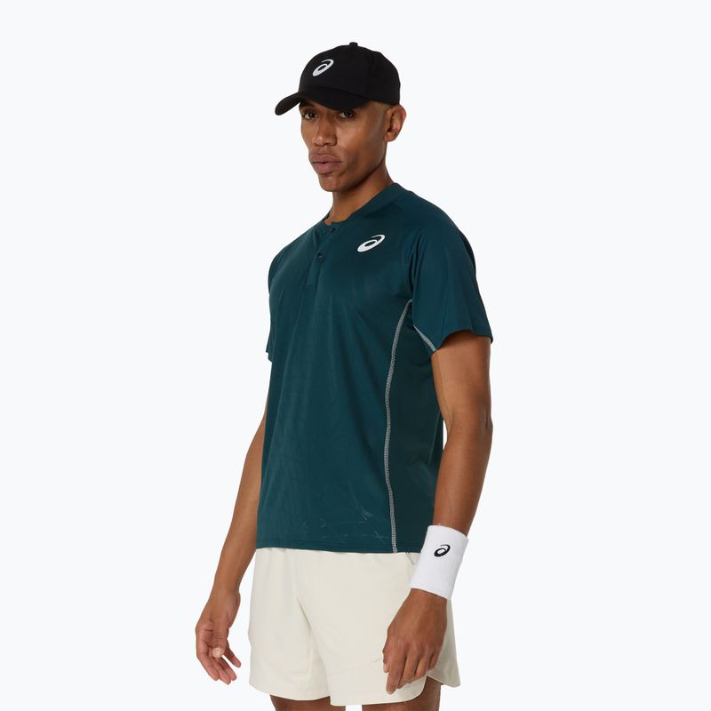 Koszulka polo męska ASICS Match Actibreeze Polo saxon green 4