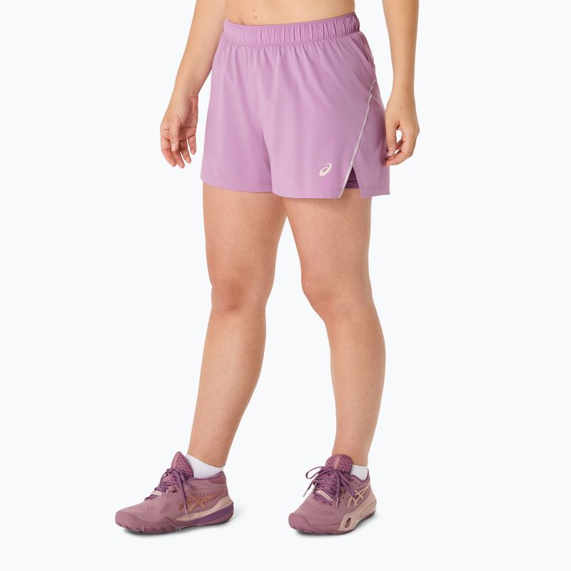 Spodenki tenisowe damskie ASICS Padel Court 2N1 ube 4