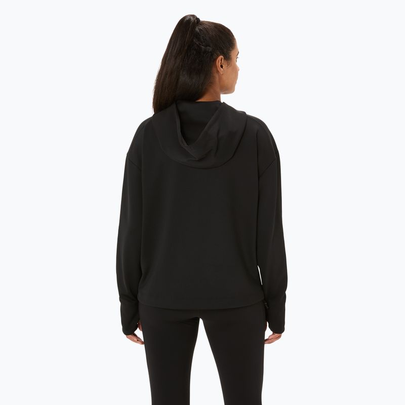 Bluza do biegania damska ASICS Nagino Run Adjustable Hoodie performance black 3