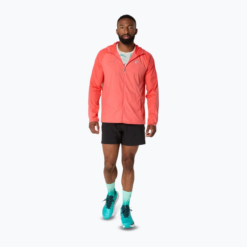 Kurtka do biegania męska ASICS Road Packable coral reef 2