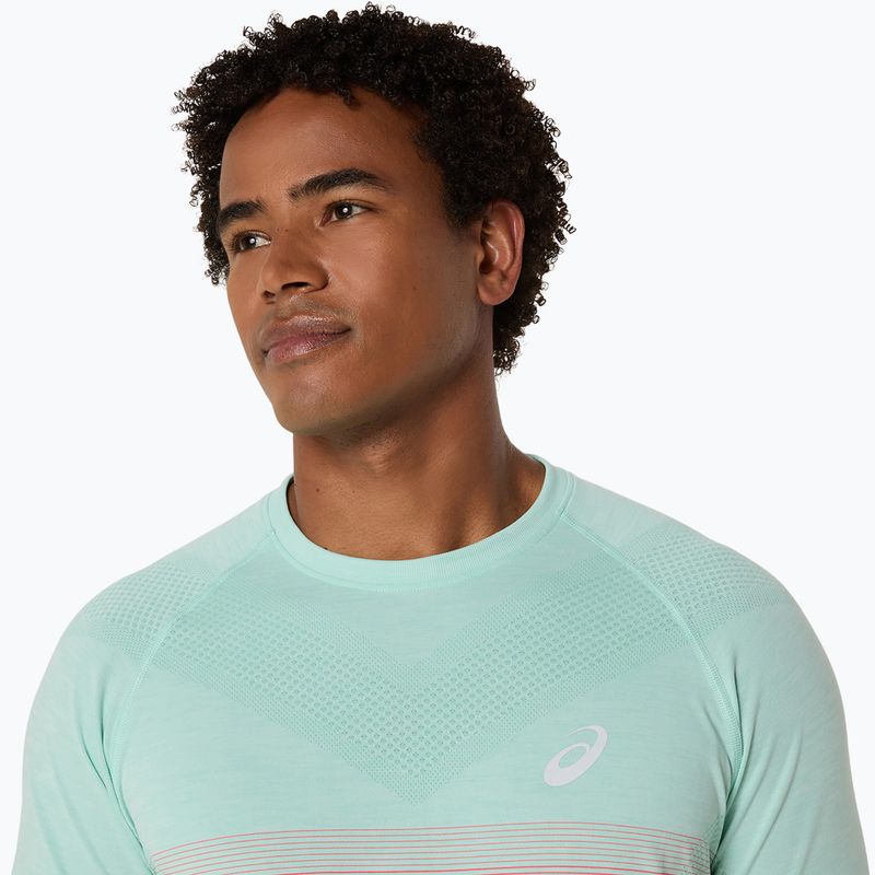 Koszulka do biegania męska ASICS Seamless performance coral reef/oasis green 5