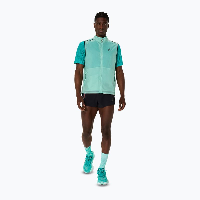 Bezrękawnik do biegania męski Asics Metarun Packable oasis green 2