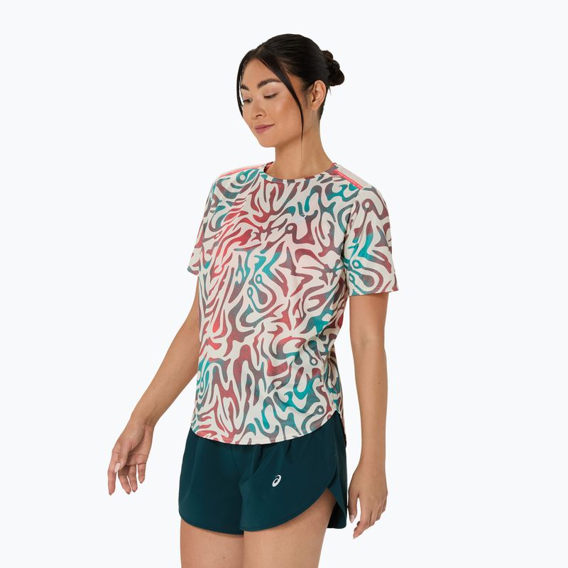 Koszulka do biegania damska ASICS Road All Over Print Top birch 4