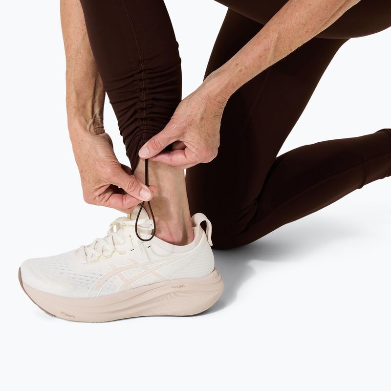 Legginsy do biegania damskie ASICS Nagino Run Adjustable Tight coffee 7