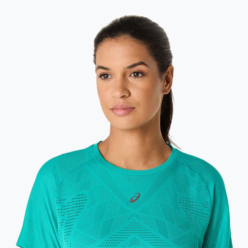 Koszulka do biegania damska ASICS Metarun SS Top wave teal 5