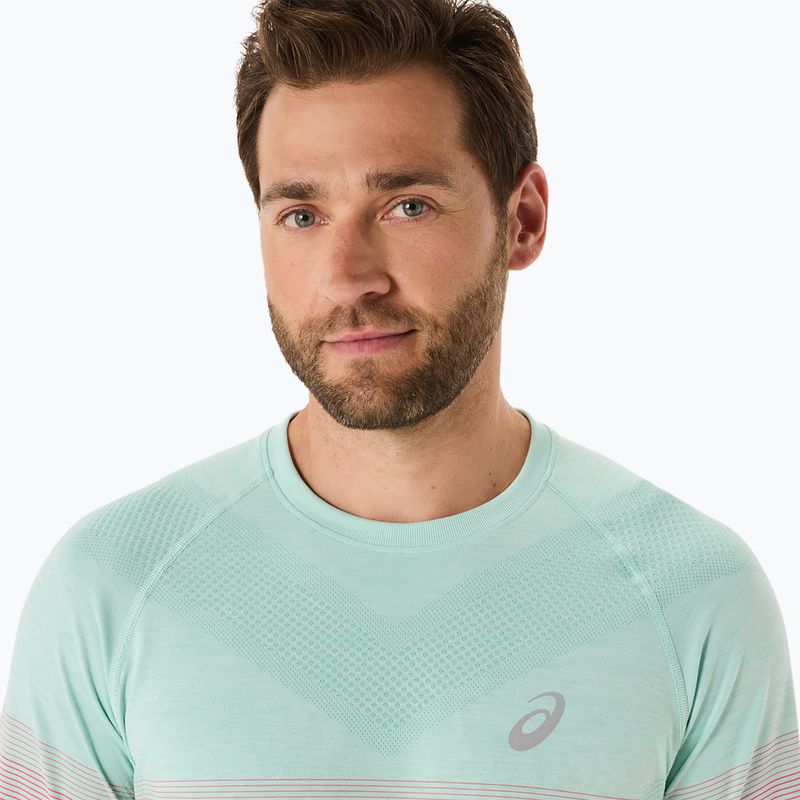 Longsleeve do biegania męski ASICS Seamless coral reef/oasis green 5