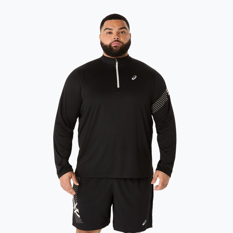 Bluza do biegania męski ASICS Icon LS 1/2 Zip performance black
