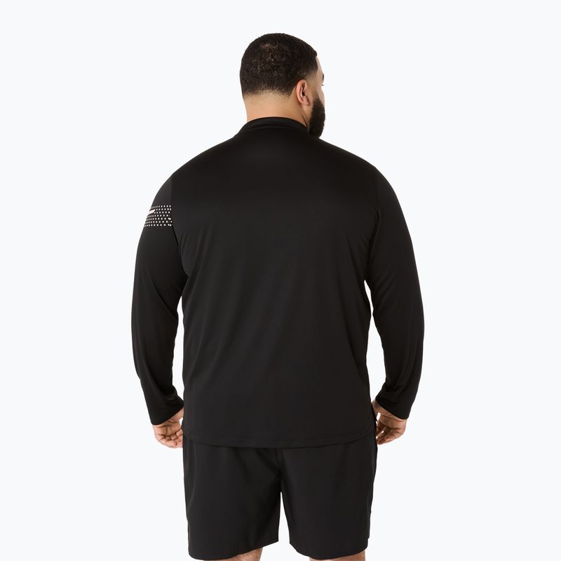 Bluza do biegania męski ASICS Icon LS 1/2 Zip performance black 3