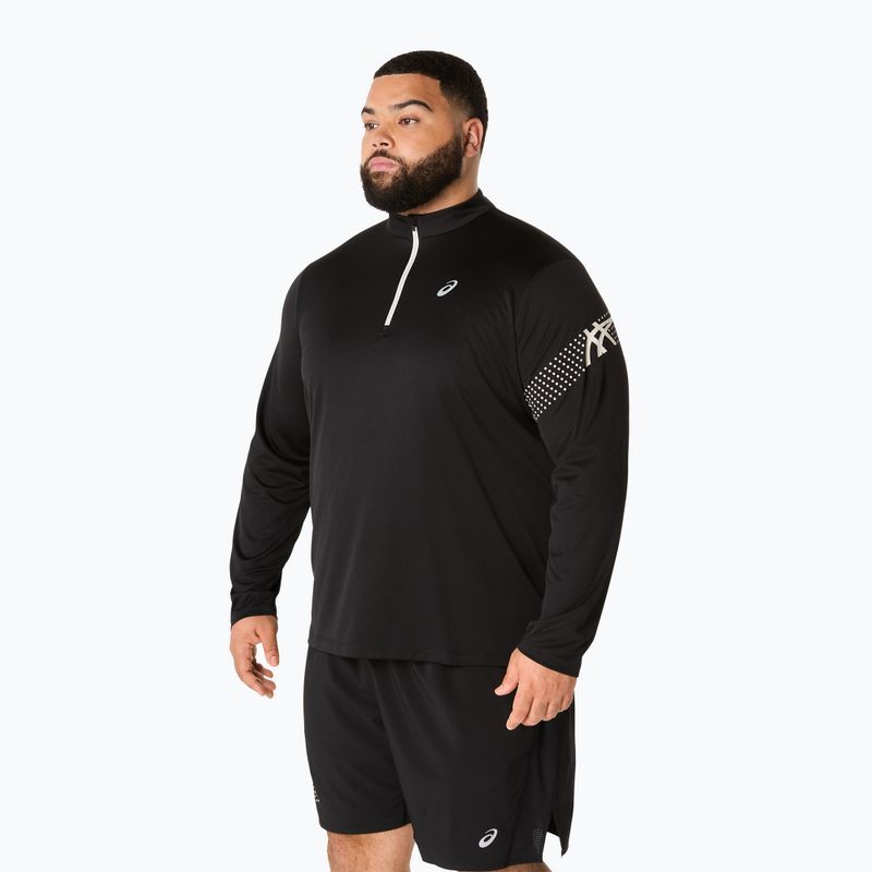 Bluza do biegania męski ASICS Icon LS 1/2 Zip performance black 4