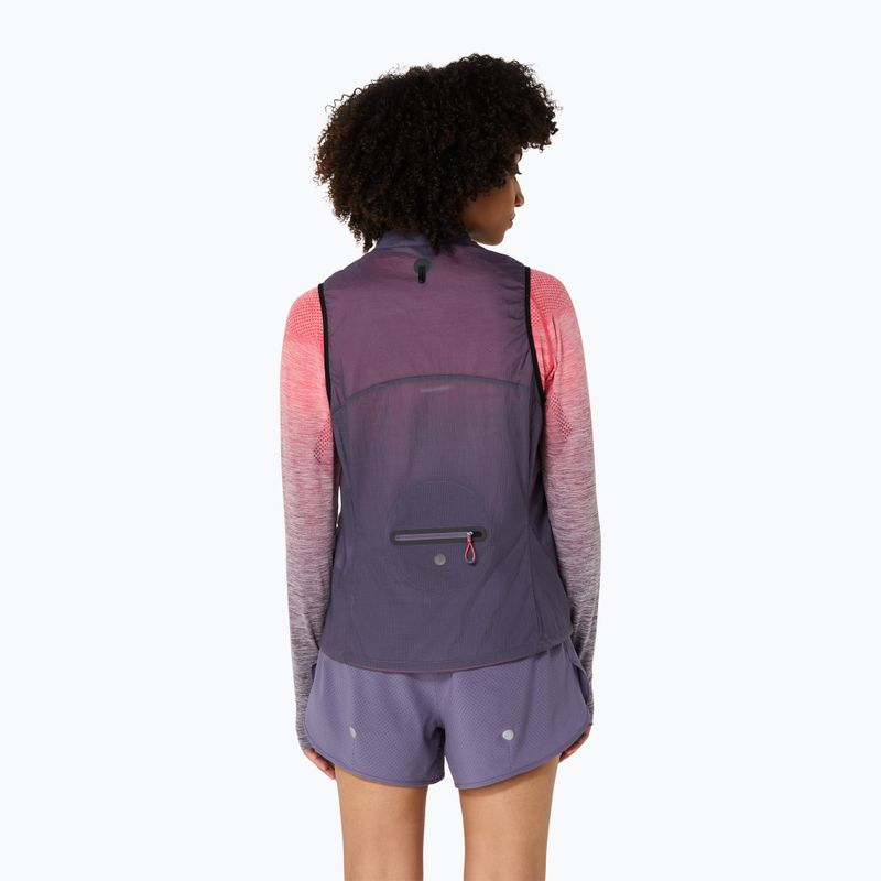 Bezrękawnik do biegania damski ASICS Metarun Packable greyish purple 3