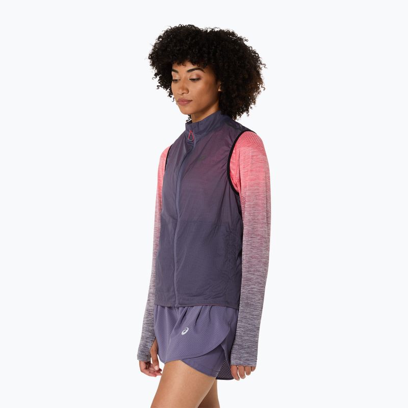 Bezrękawnik do biegania damski ASICS Metarun Packable greyish purple 4
