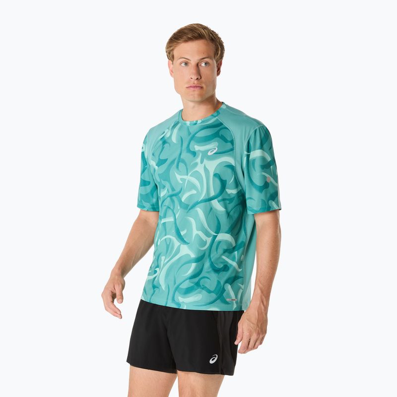Koszulka do biegania męska ASICS Road Lite-Show light teal 4