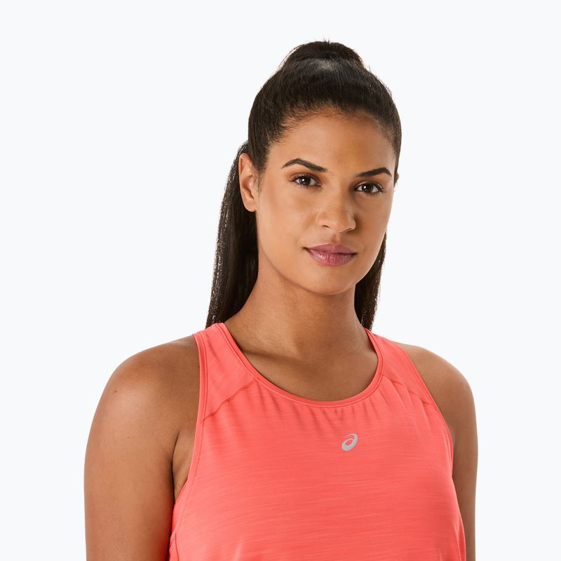 Koszulka do biegania damska ASICS Road Tank coral reef 5
