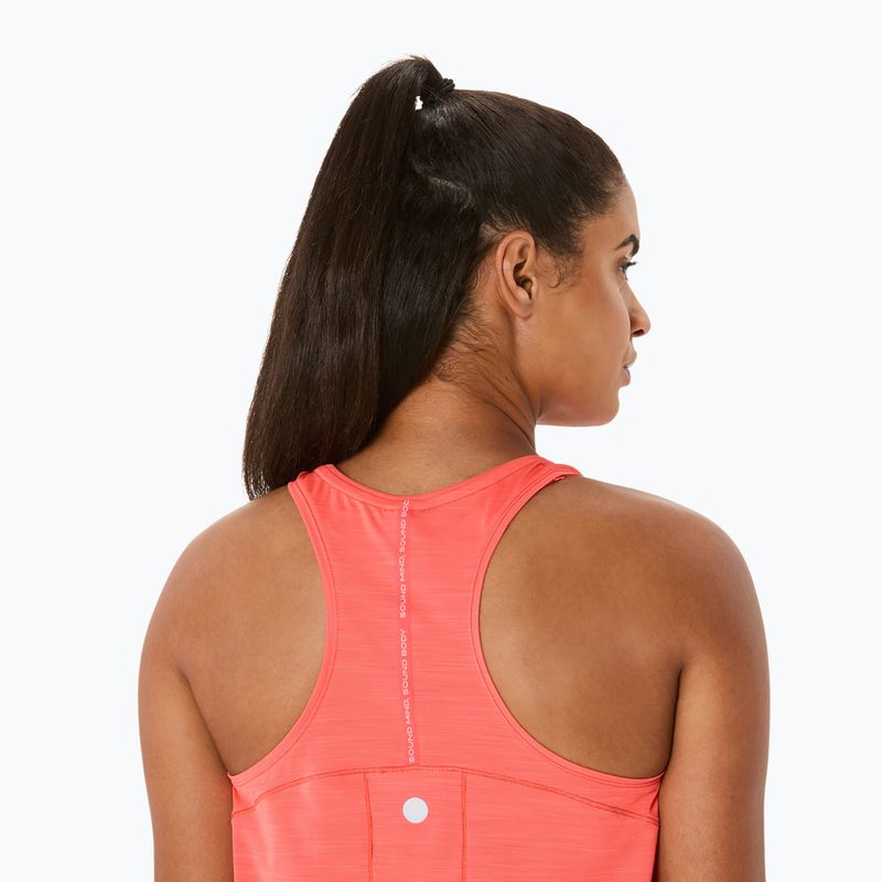 Koszulka do biegania damska ASICS Road Tank coral reef 6
