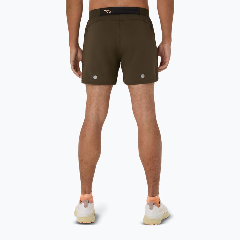 Spodenki do biegania męskie ASICS Road 5IN brown stone 3