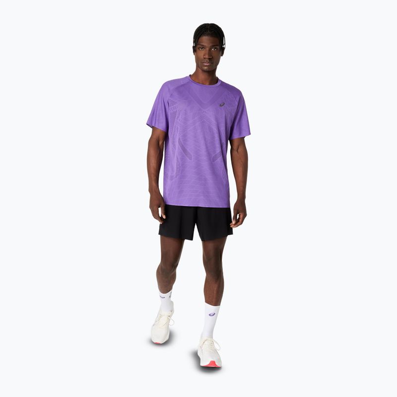 Koszulka do biegania męska ASICS Metarun SS Top edo purple 2