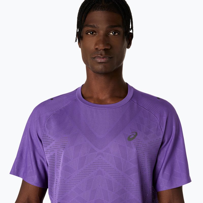 Koszulka do biegania męska ASICS Metarun SS Top edo purple 5