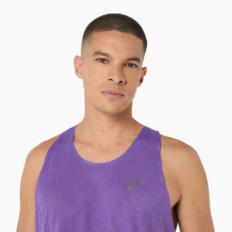 Koszulka do biegania męska ASICS Metarun Singlet edo purple 7