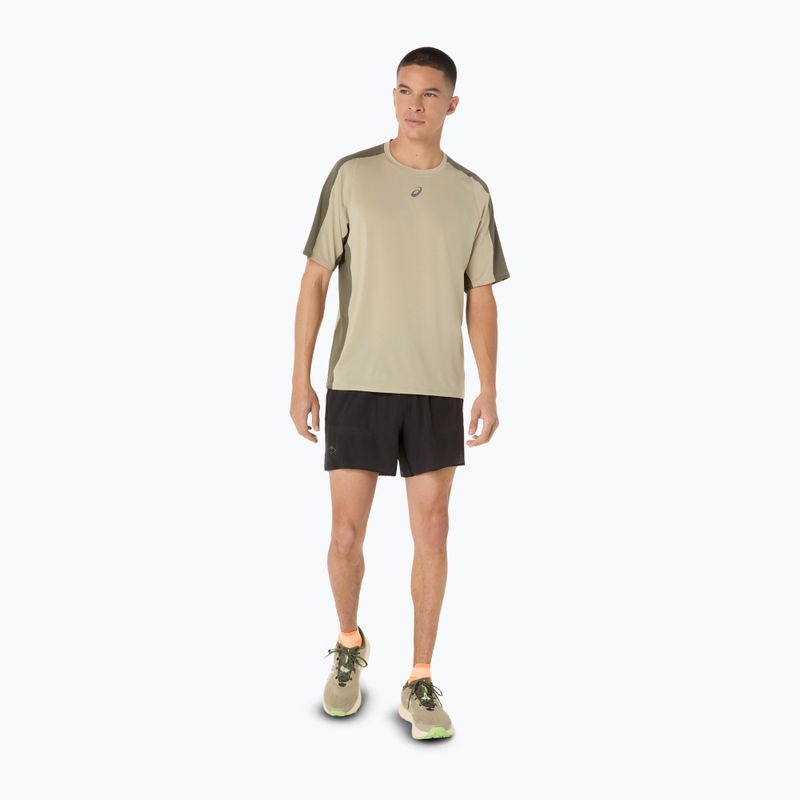 Koszulka do biegania męska ASICS Fujitrail Elite Top khaki/mantle green 2