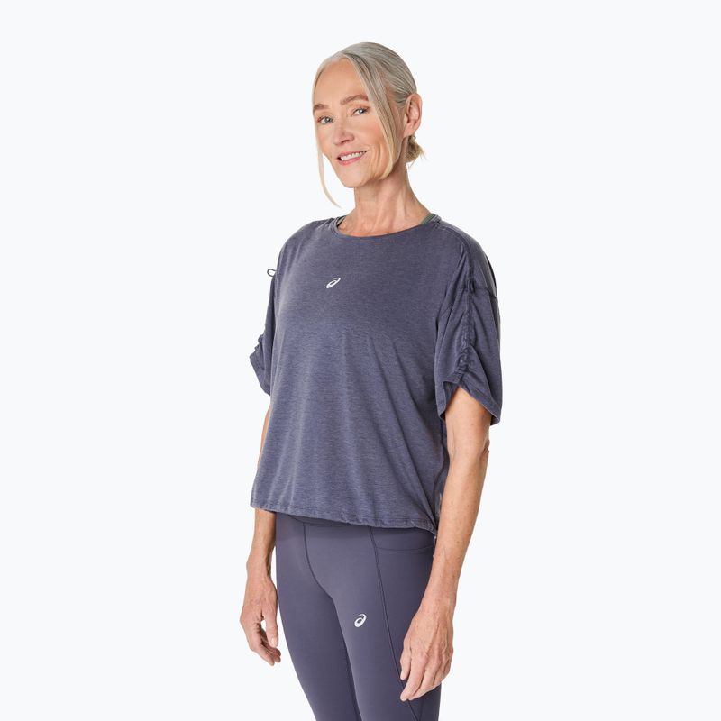Koszulka do biegania damska ASICS Nagino Run Adjustable Top indigo fog 4