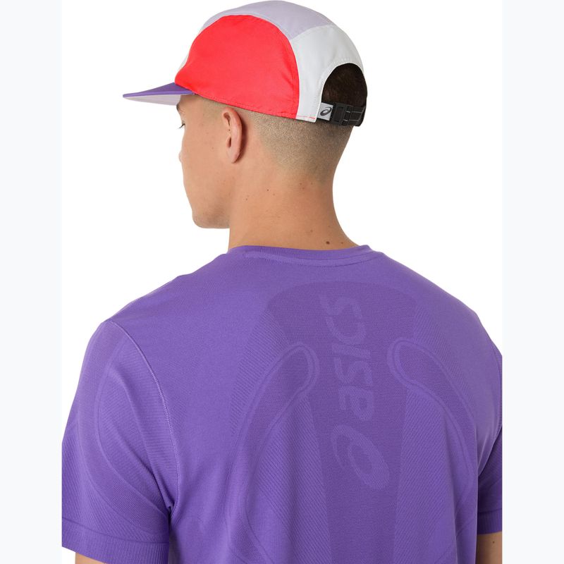 Czapka z daszkiem ASICS 5 Panel flash red/edo purple/dusk violet 5