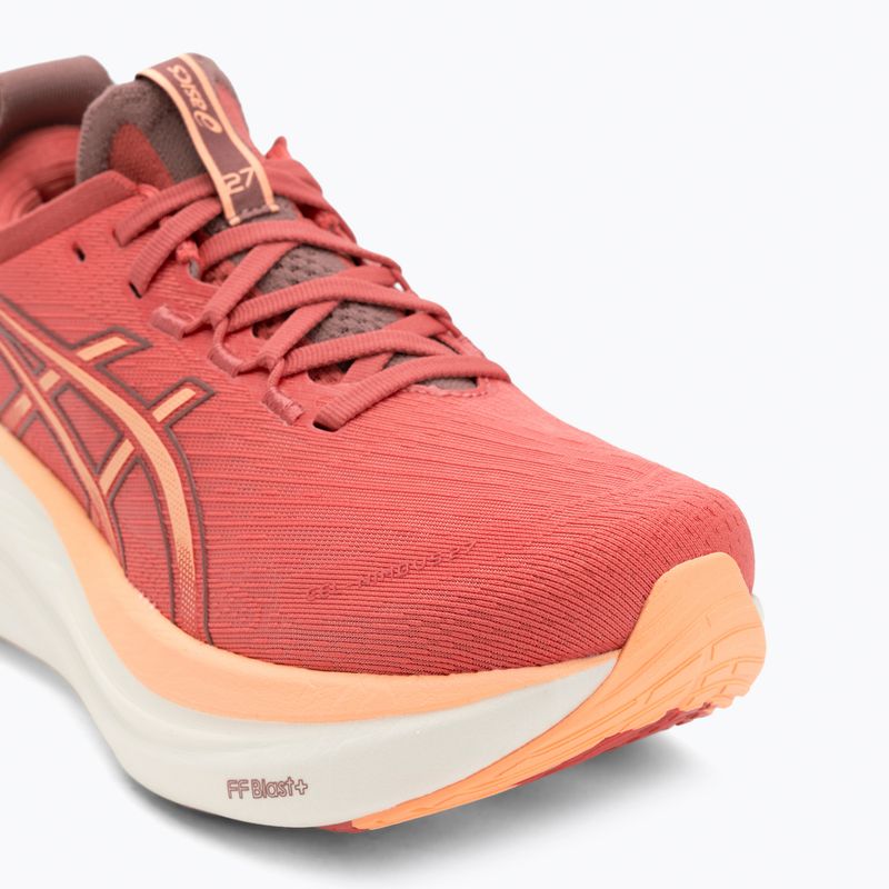 Buty do biegania damskie Asics Gel-Nimbus 27 dark pink clay/orange glow 7