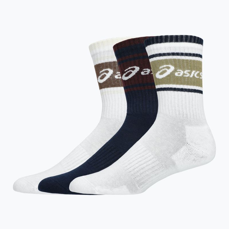 Skarpety ASICS Logo Crew 3 pary midnight/dark red planet/lemongrass 2