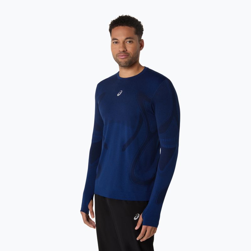 Longsleeve do biegania męski ASICS Road Seamless LS midnight 4