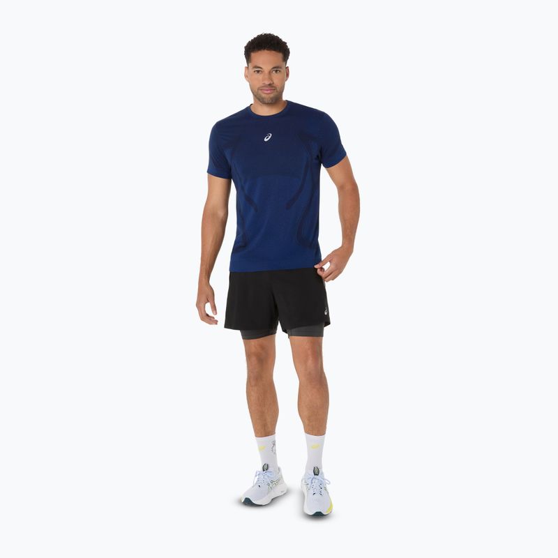 Koszulka do biegania męska ASICS Road Seamless illusion blue/glow yellow 2