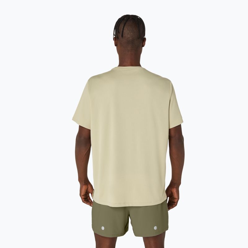 Koszulka do biegania męska ASICS Fujitrail Logo SS khaki 3