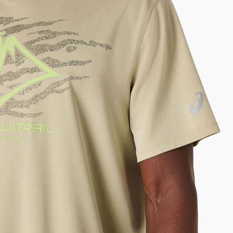 Koszulka do biegania męska ASICS Fujitrail Logo SS khaki 6