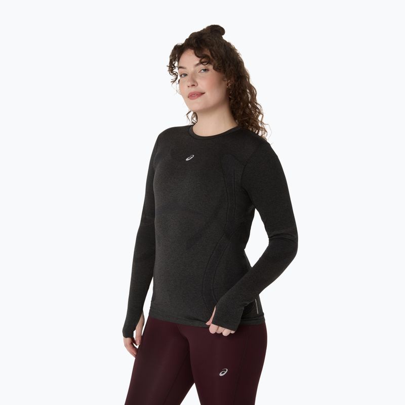 Longsleeve do biegania damski ASICS Road Seamless LS performance black 4