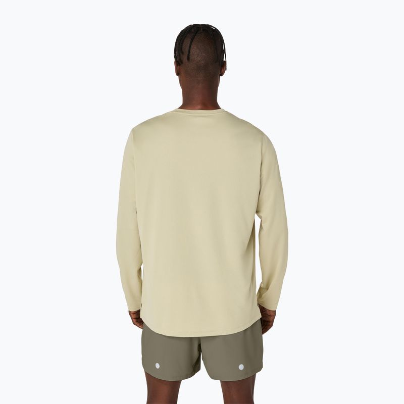 Longsleeve do biegania męski ASICS Fujitrail Logo LS khaki 3