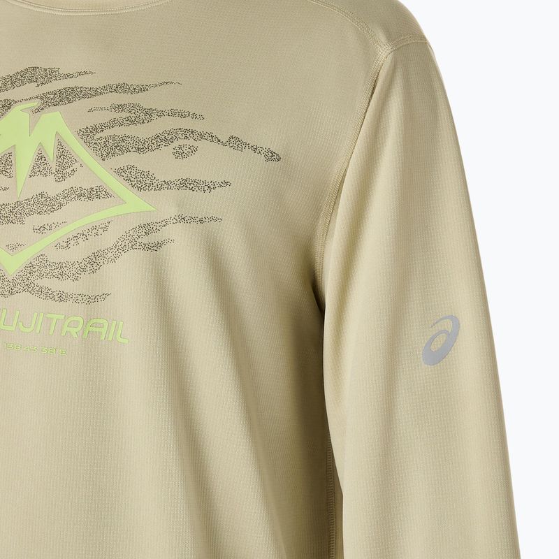 Longsleeve do biegania męski ASICS Fujitrail Logo LS khaki 6