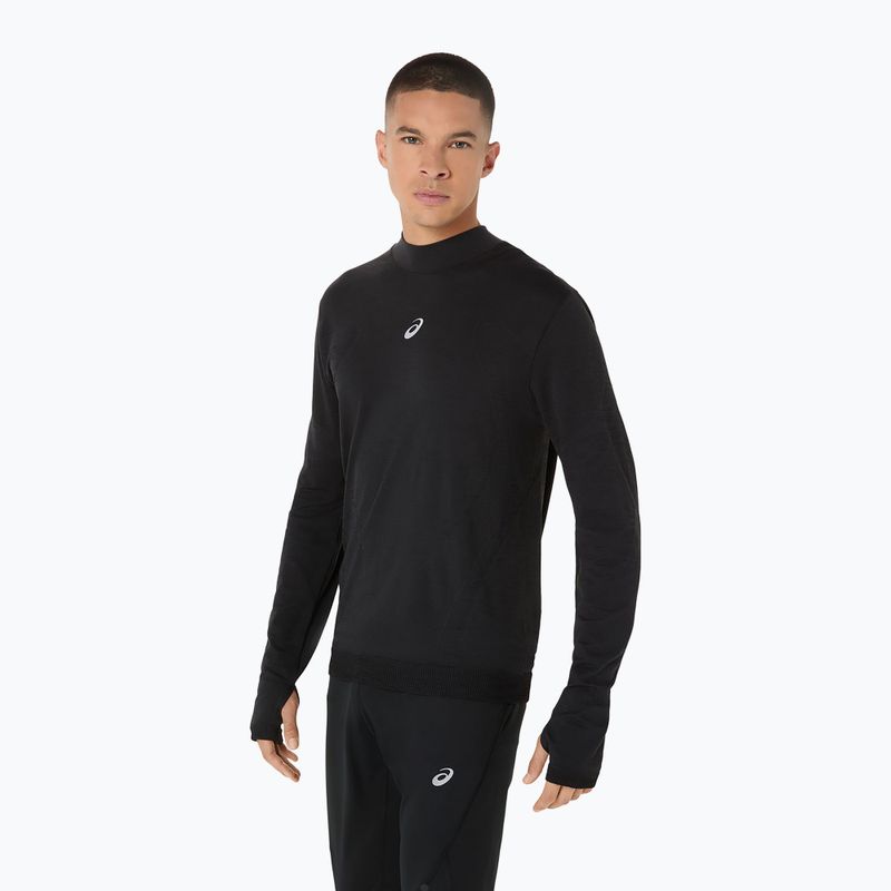 Longsleeve do biegania męski ASICS Road Winter Seamless performance black 5
