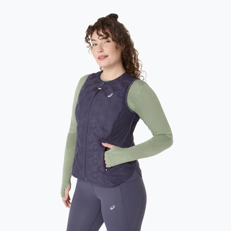 Bezrękawnik do biegania damski ASICS Nagino Run Padded Gilet indigo fog 3