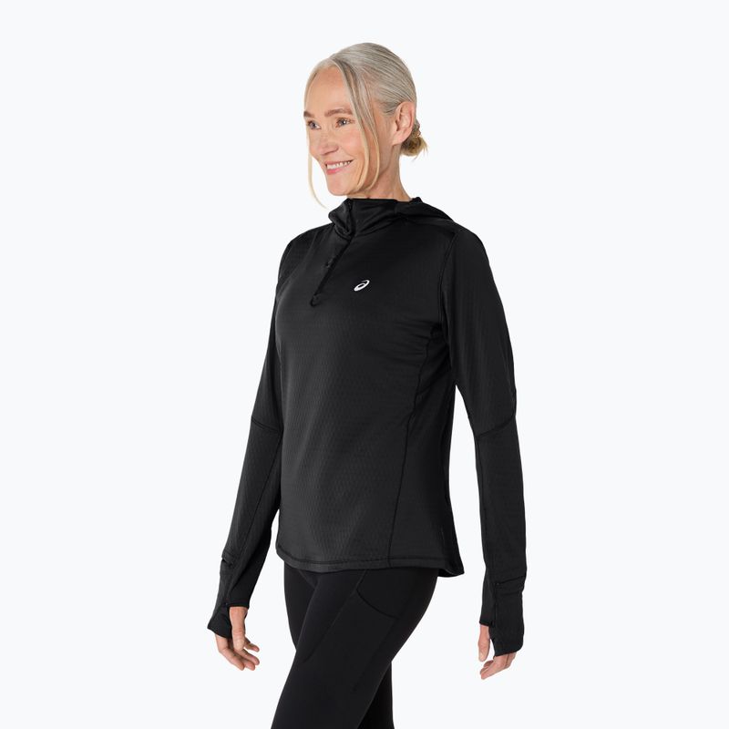 Bluza do biegania damska ASICS Road Winter Hoodie performance black 4
