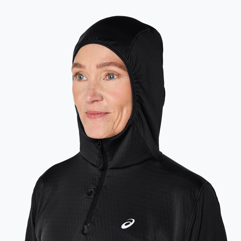 Bluza do biegania damska ASICS Road Winter Hoodie performance black 8